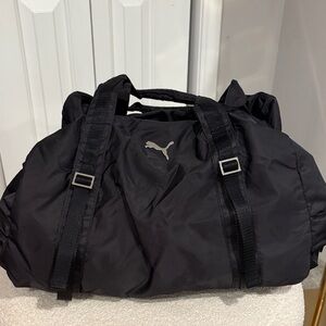 Puma Black Duffel Bag